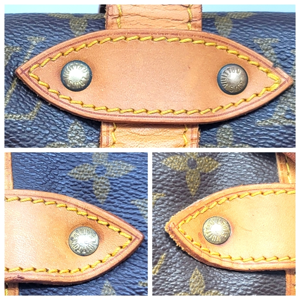 Louis Vuitton Saumur 35 Monogram Canvas Shoulder Crossbody Hand Bag Vintage Auth - Picture 8 of 14